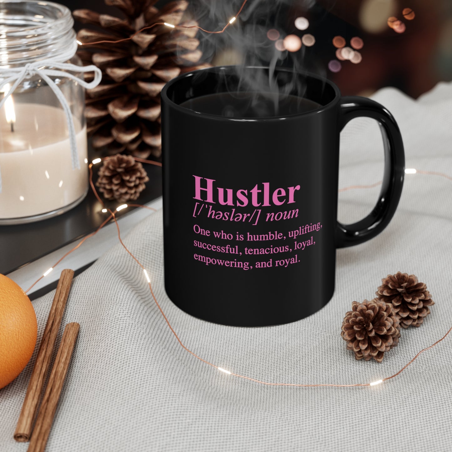 Hustler 11oz Black Mug