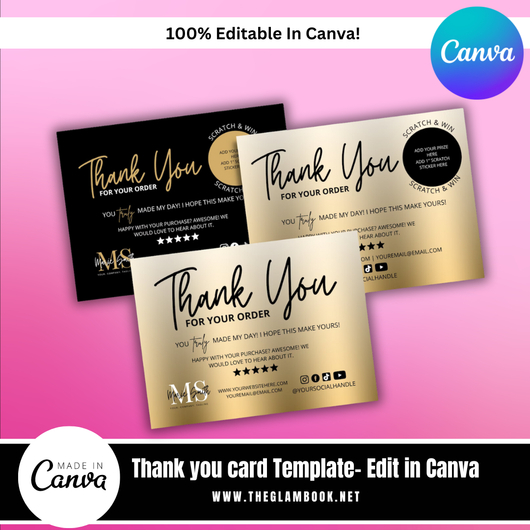 DIY Thank You Card Template