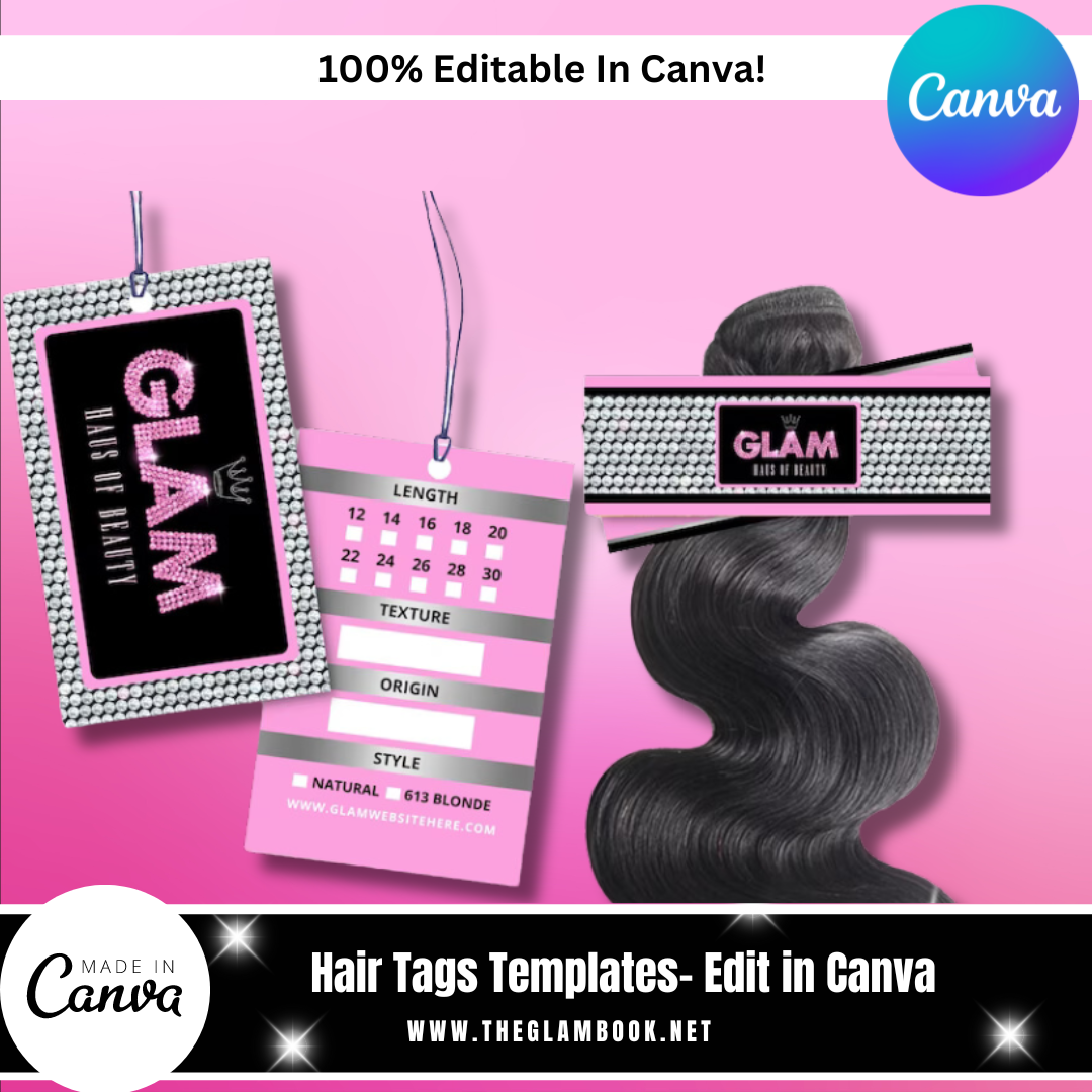 DIY Hair Tags Template