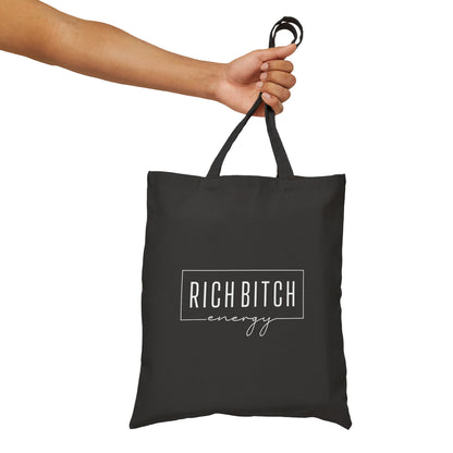 Rich Bitch Energy Tote Bag | The Glam Book