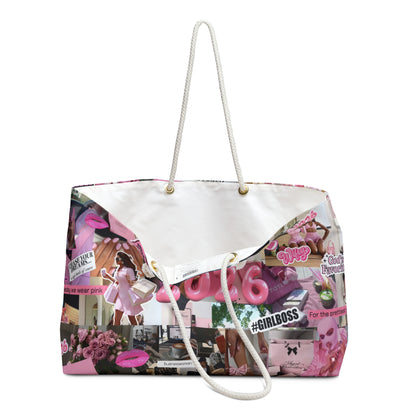 2026 Vision Board Collage Weekender Bag — Girlboss Travel Tote
