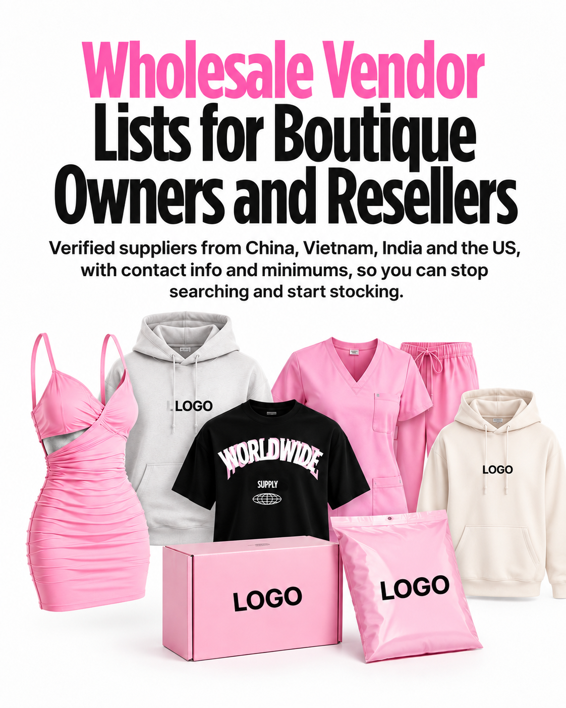 Wholesale vendor lists for boutique owners and resellers from The Glam Book Vendors