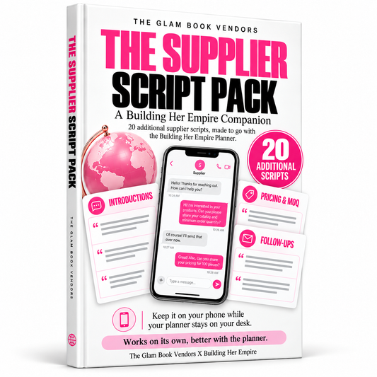 The Supplier Script Pack: 20 copy-and-paste scripts for talking to wholesale suppliers
