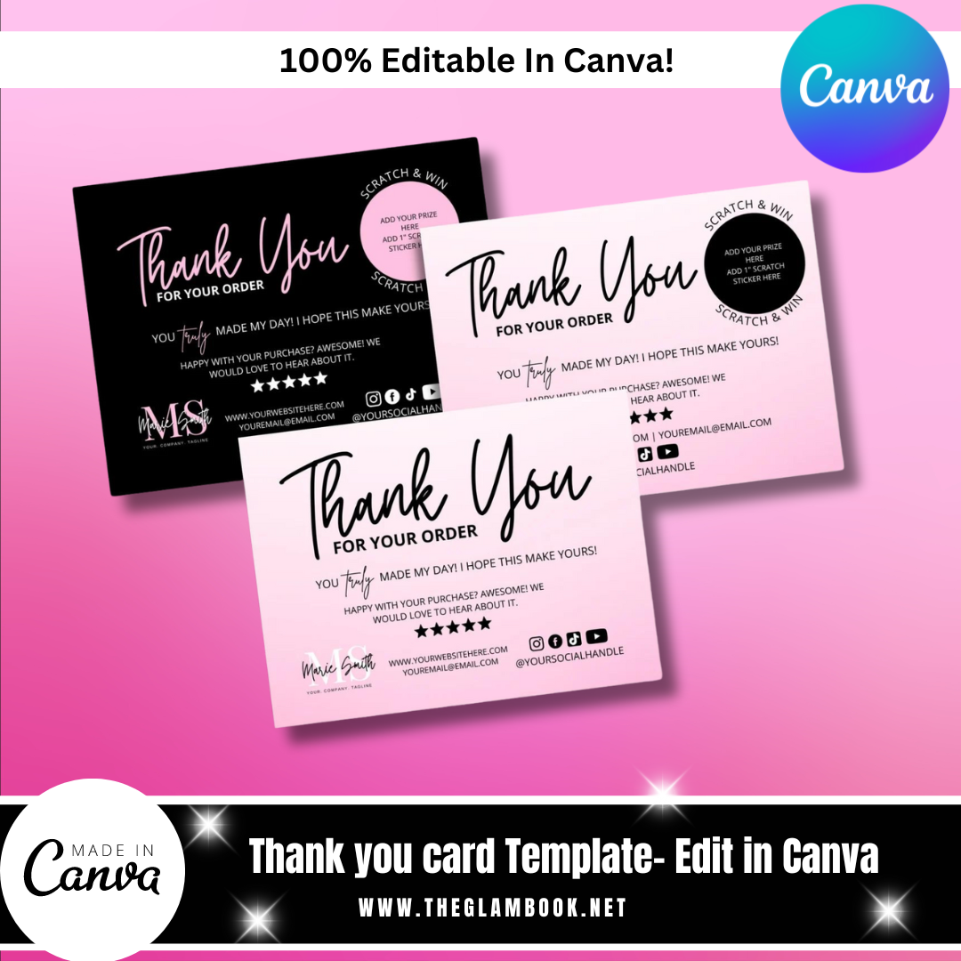 DIY Thank You Card Template