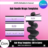 DIY Hair Bundle Wrap Templates